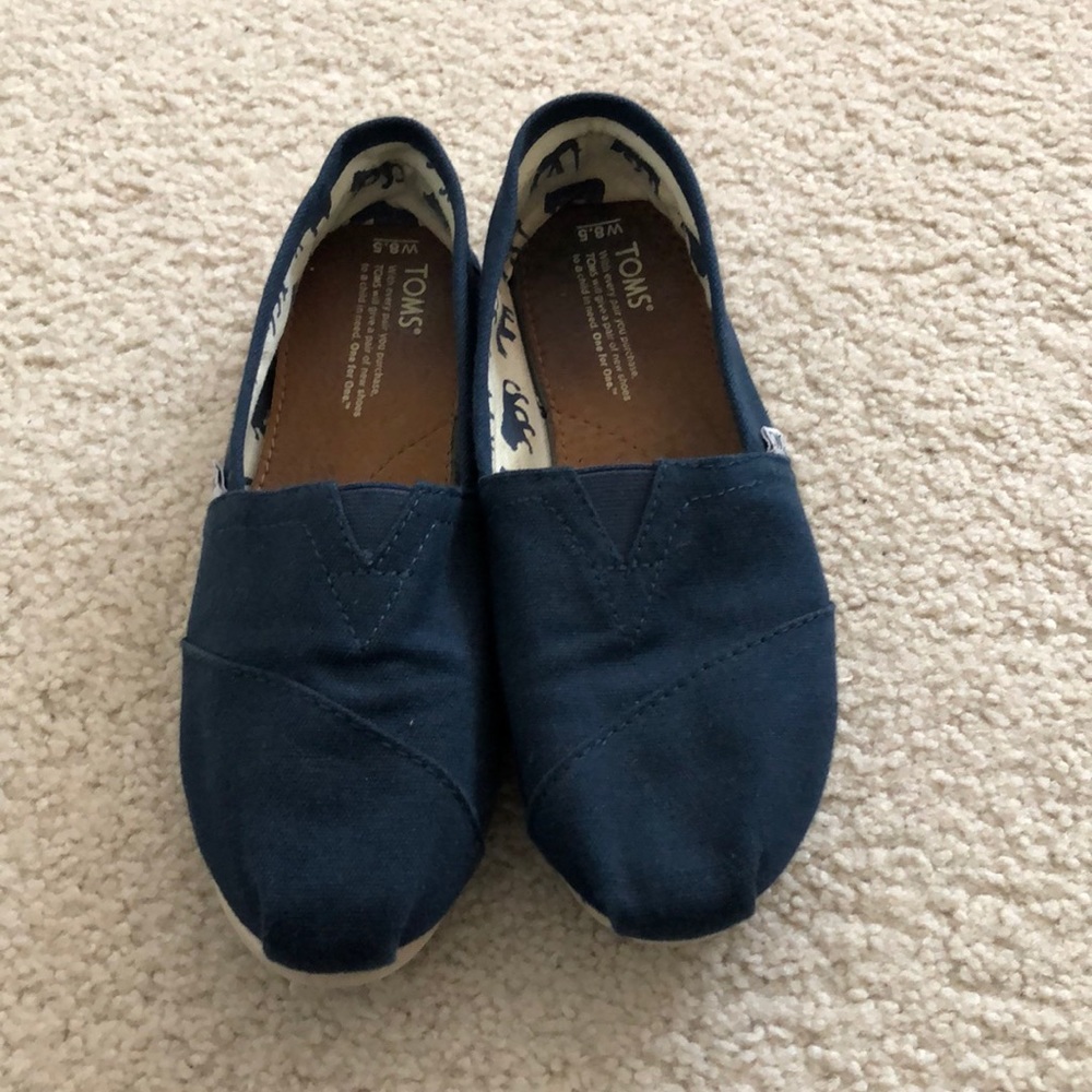 Toms Navy Canvas Women's Classics